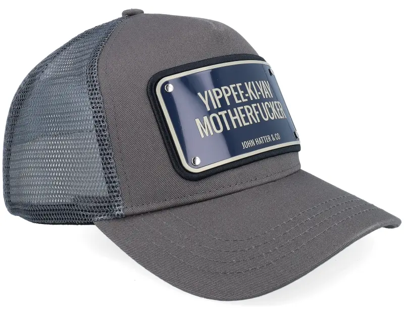 John Hatter & Co Yippee-ki-yay Aluminium Plate Grey Green A-Frame Trucker online