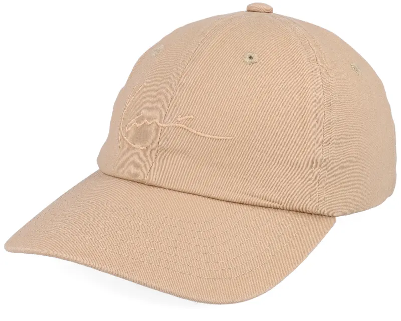 Karl Kani Signature Cap Washed Light Beige Dad Cap online
