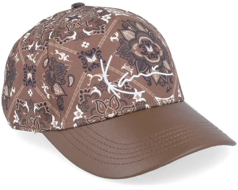 Karl Kani Signature Paisley Cap Brown Adjustable online