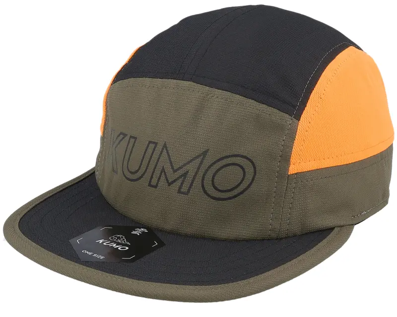 Kumo Big Print Logo Cloudfit Olive/Black/Orange 5-panel online