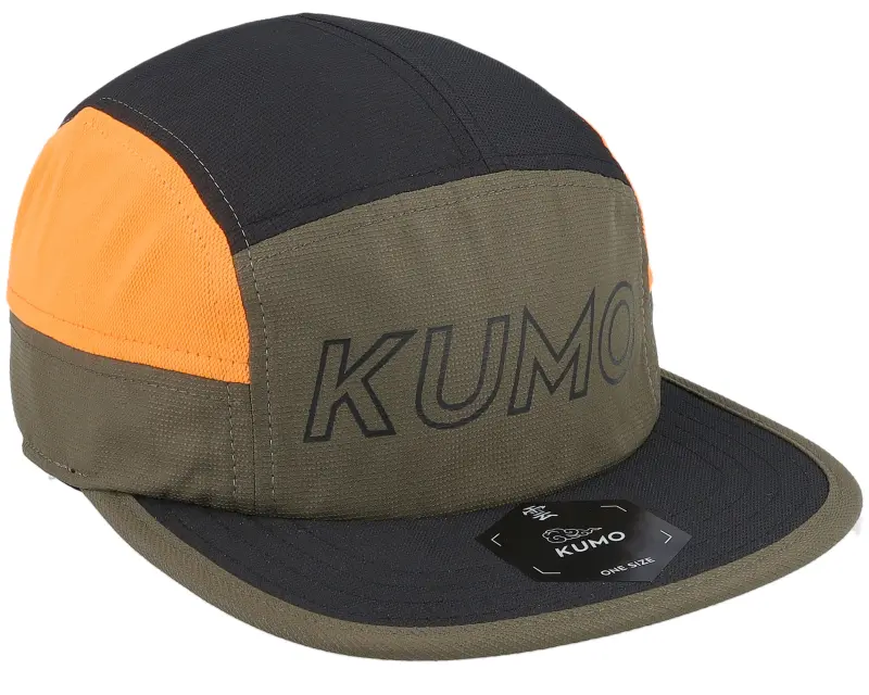 Kumo Big Print Logo Cloudfit Olive/Black/Orange 5-panel online