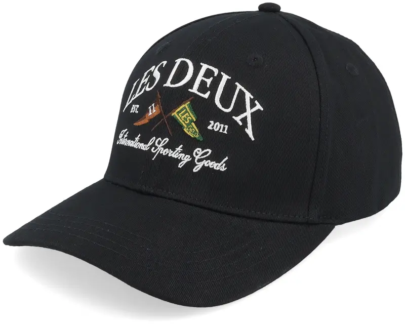 Les Deux Ivy League Organic Baseball Cap Black Adjustable online