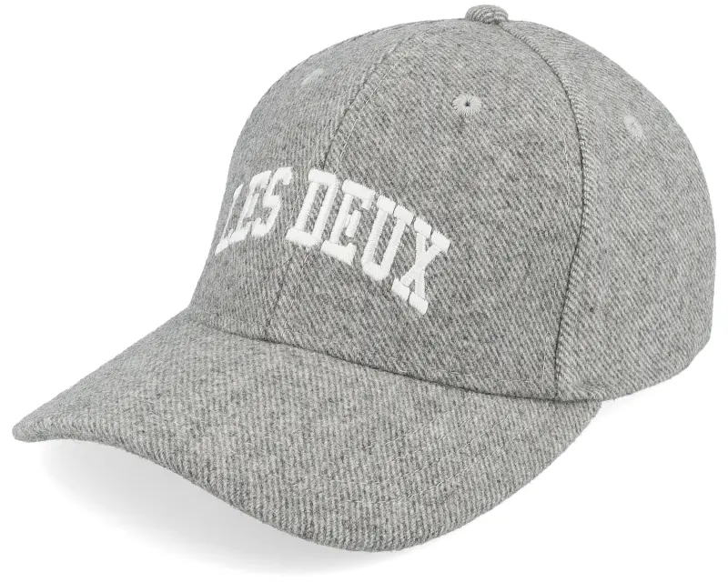 Les Deux Wool Baseball Cap Grey Melange Adjustable online