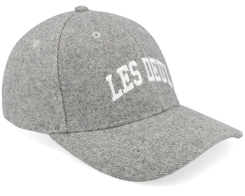 Les Deux Wool Baseball Cap Grey Melange Adjustable online