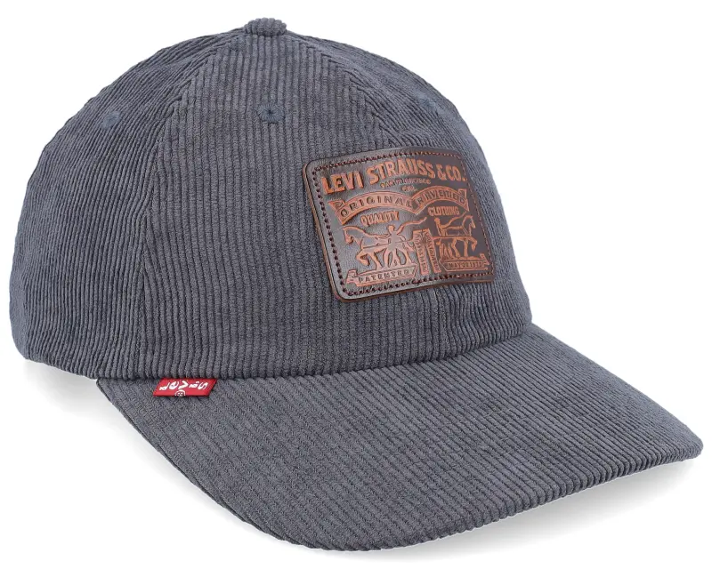Levi’s Relaxed Heritage Cap Dark Grey Dad Cap online