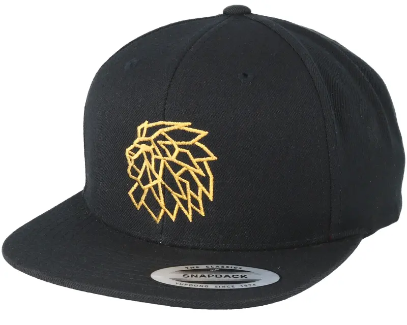 Lions Head Logo Black/Gold Snapback online