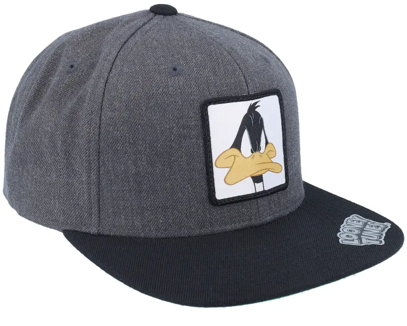 Looney Tunes Daffy Duck Face Dark Grey/Black Snapback online