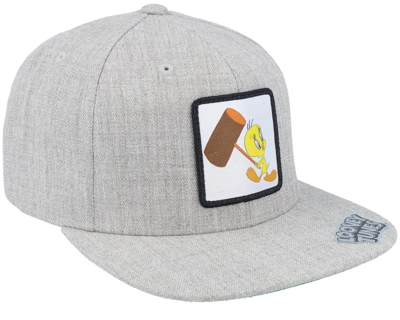 Looney Tunes Tweety With Hammer Heather Grey Snapback online