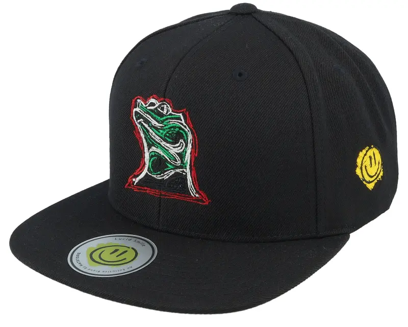 Lucid Smile Colorful Lizard Black/Black Snapback online