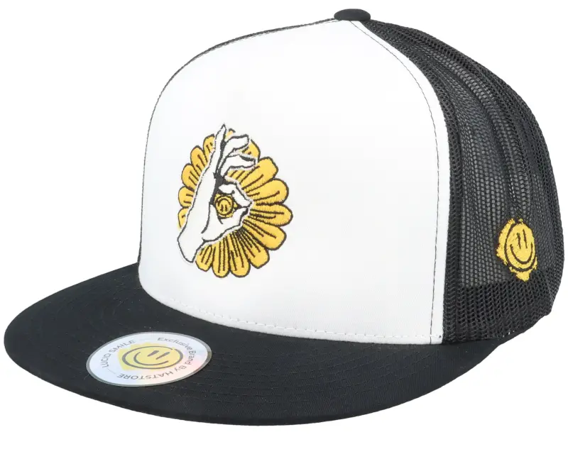 Lucid Smile Flower Smile White/Black A-fram Trucker online