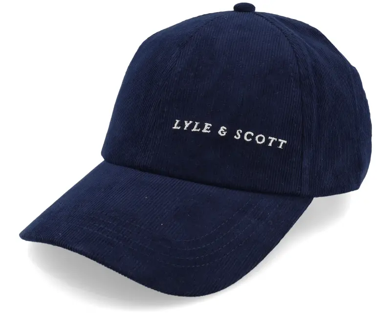 Lyle & Scott Cord Baseball Cap Dark Navy Dad Cap online