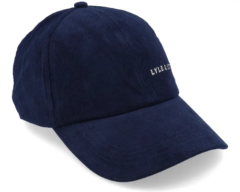 Lyle & Scott Cord Baseball Cap Dark Navy Dad Cap online