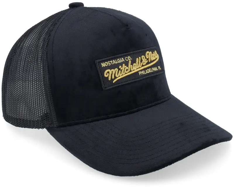 Mitchell & Ness Hatstore Exclusive x Velvet M&n Box Logo Black A-Frame Trucker online