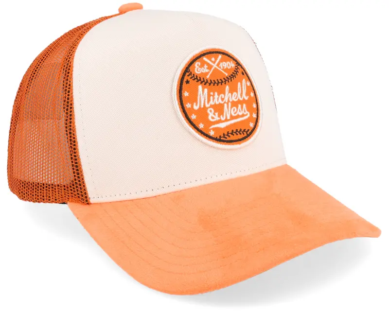 Mitchell & Ness Baseball White/Orange A-Frame Trucker online