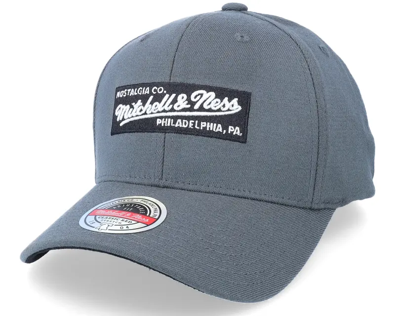 Mitchell & Ness Box Logo Charcoal Grey Adjustable online