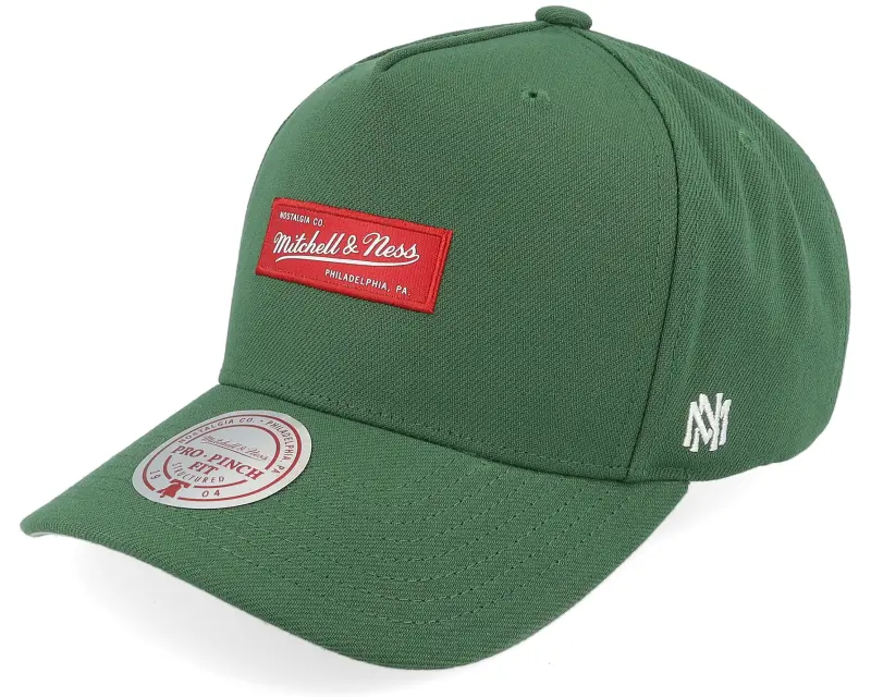 Mitchell & Ness Branded Box Logo Pro Crown Dark Green A-Frame Adjustable online