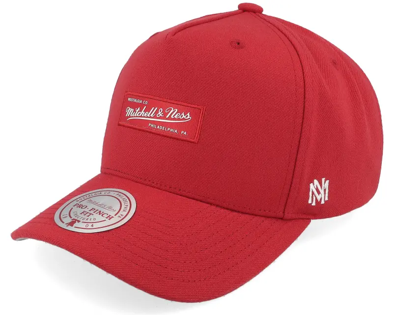 Mitchell & Ness Branded Box Logo Pro Crown Red A-Frame Adjustable online