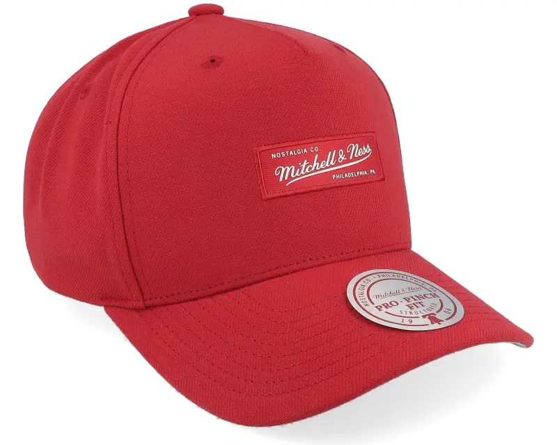 Mitchell & Ness Branded Box Logo Pro Crown Red A-Frame Adjustable online