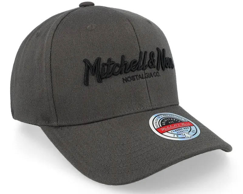 Mitchell & Ness Branded Pinscript Charcoal Grey Adjustable online
