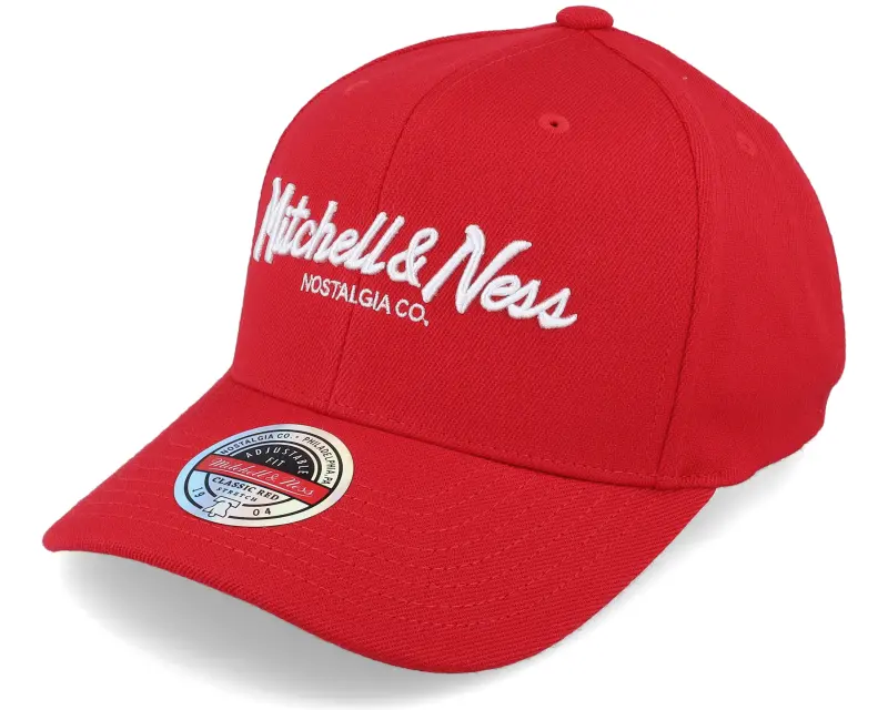 Mitchell & Ness Branded Pinscript Scarlet/White Adjustable online