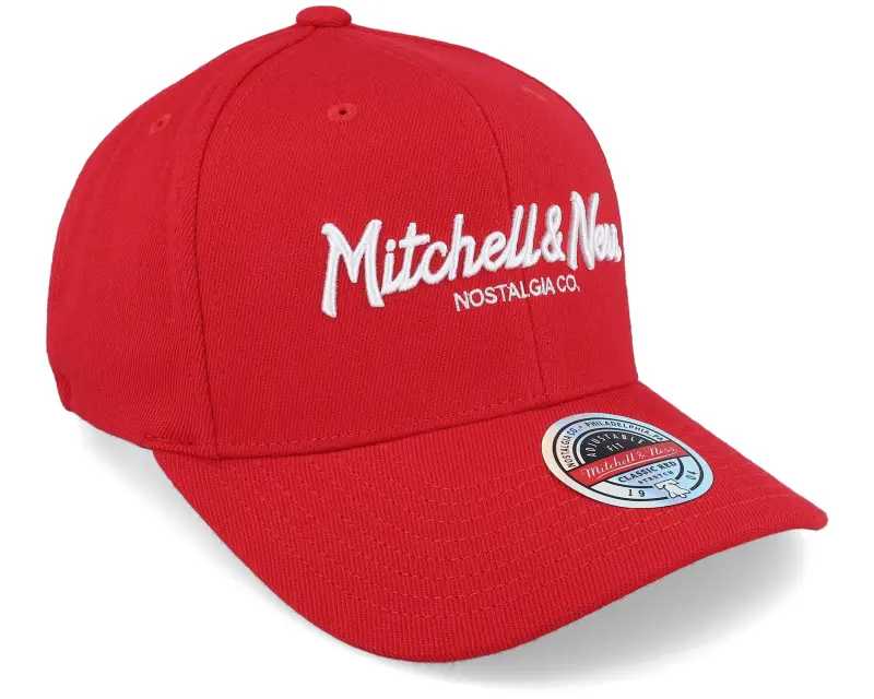 Mitchell & Ness Branded Pinscript Scarlet/White Adjustable online