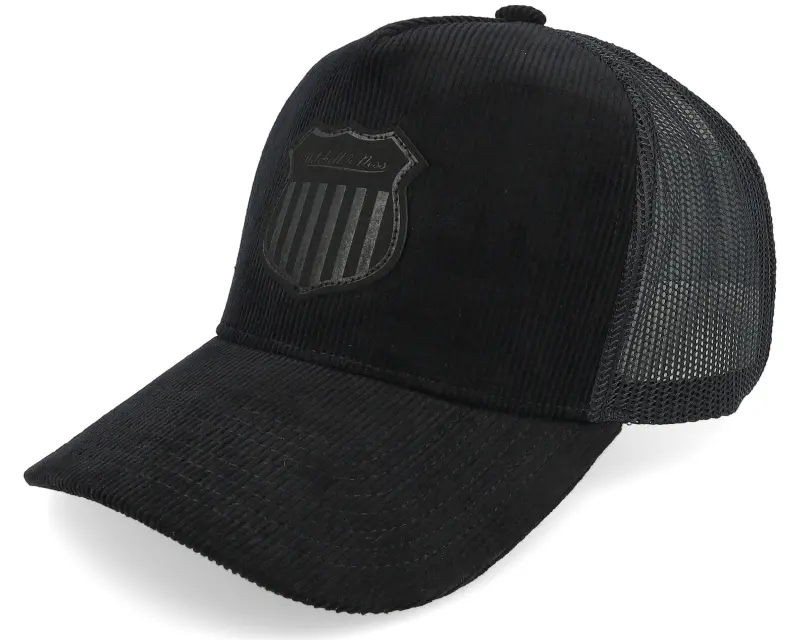 Mitchell & Ness Corduroy Shield Black/Black Trucker online