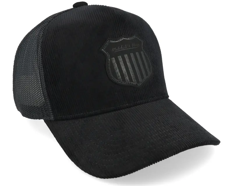 Mitchell & Ness Corduroy Shield Black/Black Trucker online