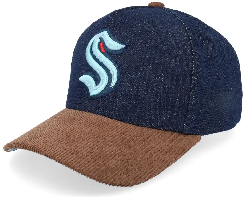 Mitchell & Ness D-stressed Pro Dark Navy/Brown Corduroy A-frame Adjustable online