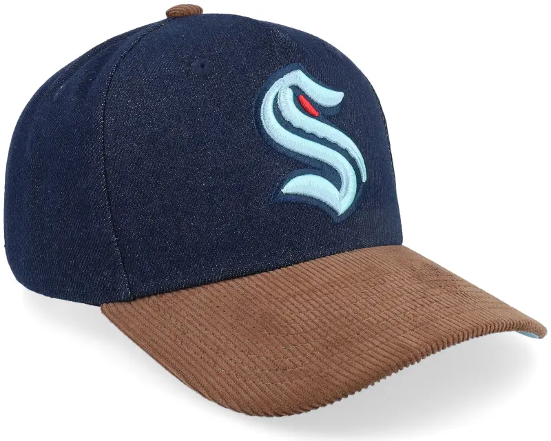 Mitchell & Ness D-stressed Pro Dark Navy/Brown Corduroy A-frame Adjustable online