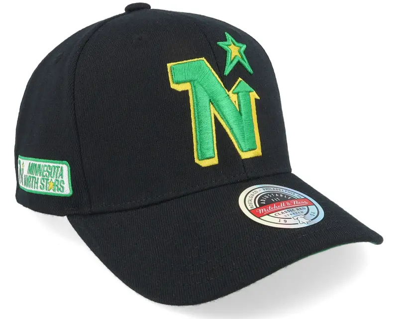 Mitchell & Ness Hatstore Exclusive x Minnesota North Stars Wordmark Black/Green Adjustable online