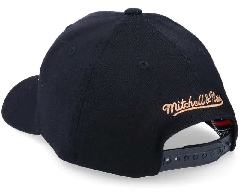 Mitchell & Ness Hatstore Exclusive x Own Brand Leather Logo Black Adjustable online
