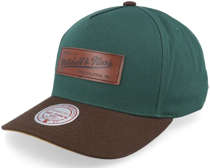 Mitchell & Ness Hatstore Exclusive x Pro Crown Box Logo Dark Green/Brown A-Frame Adjustable online