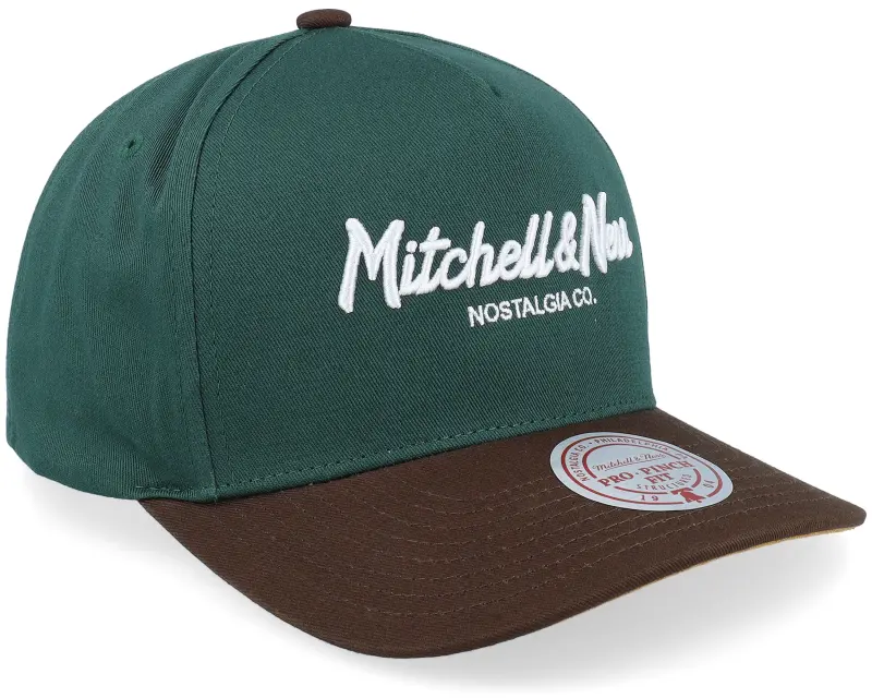 Mitchell & Ness Hatstore Exclusive x Pro Crown Dark Green/Brown A-Frame Adjustable online
