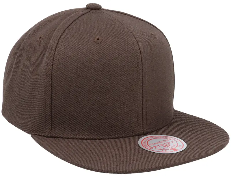 Mitchell & Ness High Crown Blank Chocolate Brown Snapback online