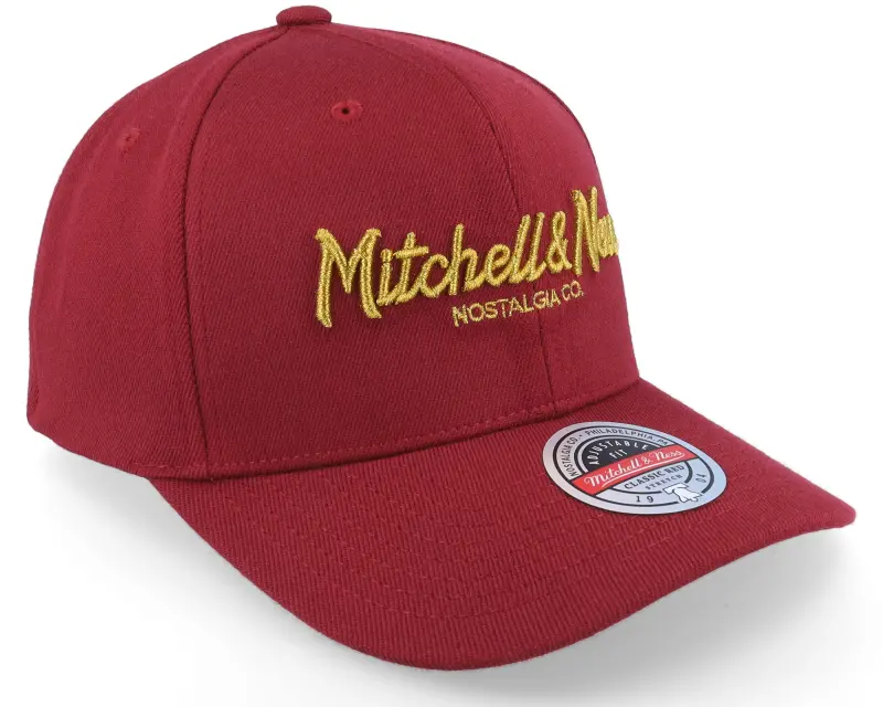 Mitchell & Ness Pinscript 110 Red/Gold Adjustable online