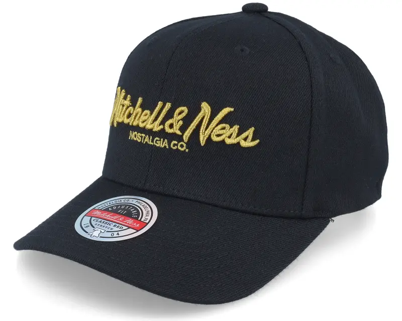 Mitchell & Ness Pinscript Black/Gold Adjustable online