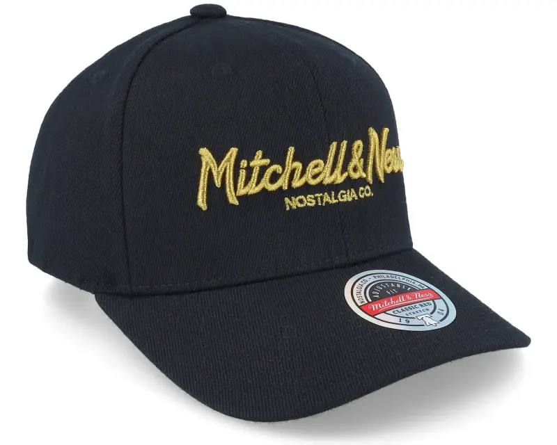 Mitchell & Ness Pinscript Black/Gold Adjustable online
