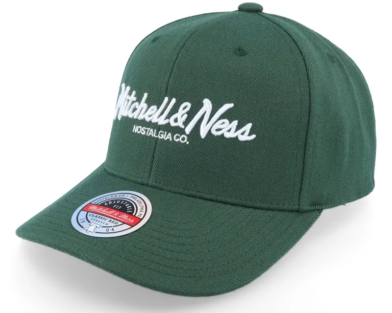Mitchell & Ness Pinscript Dark Green/White Adjustable online