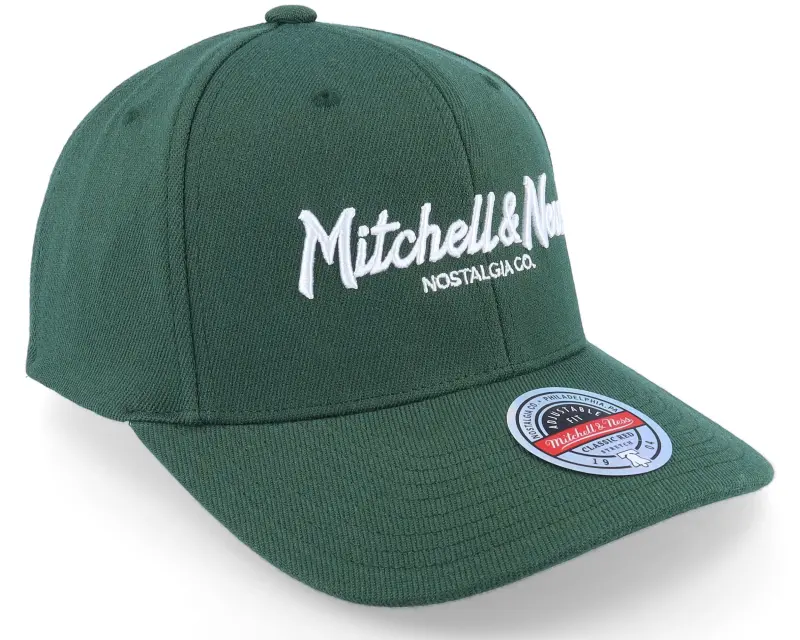 Mitchell & Ness Pinscript Dark Green/White Adjustable online