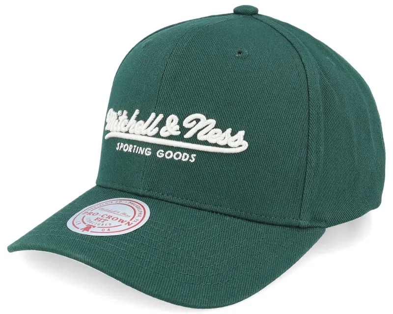 Mitchell & Ness Pinscript Green/Cream Pro Crown Green Adjustable online