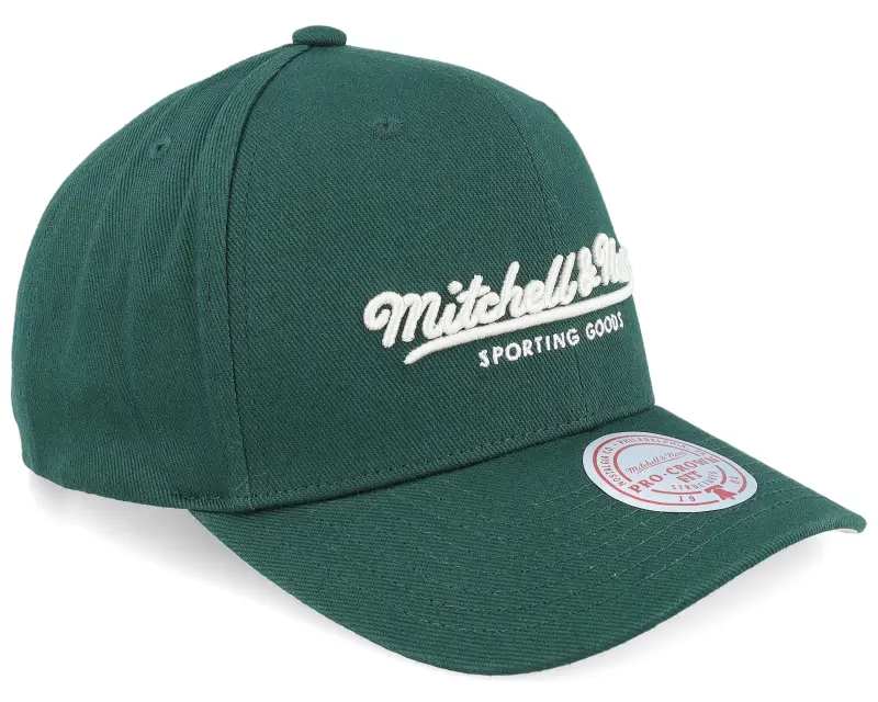 Mitchell & Ness Pinscript Green/Cream Pro Crown Green Adjustable online