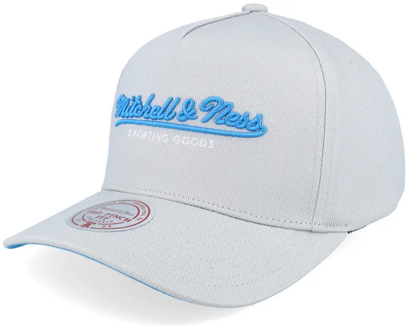 Mitchell & Ness Pinscript Grey Blue Pro Crown Grey A-Frame Adjustable online