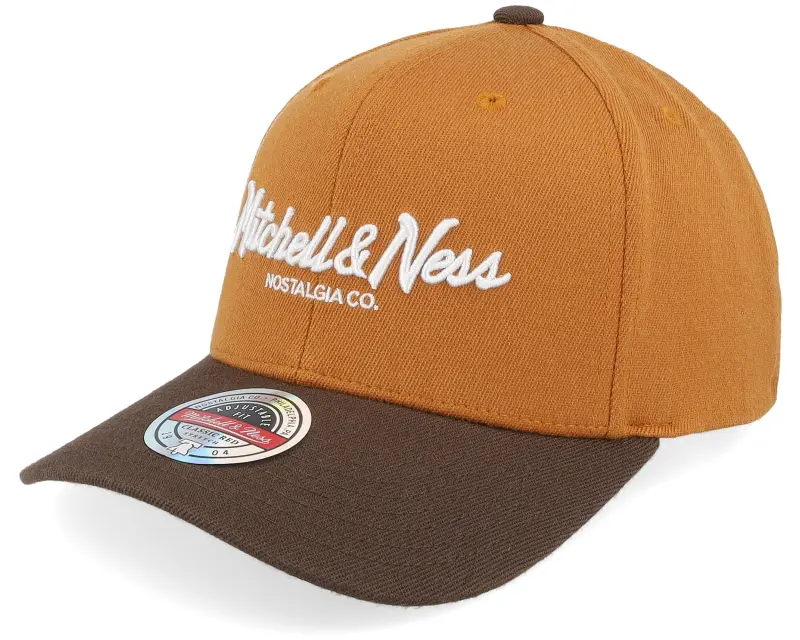 Mitchell & Ness Pinscript Two Tone Brown Classic Red Own Brand Tan/Brown Adjustable online