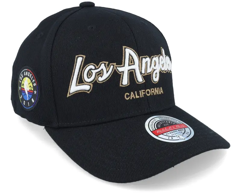 Mitchell & Ness Hatstore Exclusive x Los Angeles Script & Patches Black Adjustable online