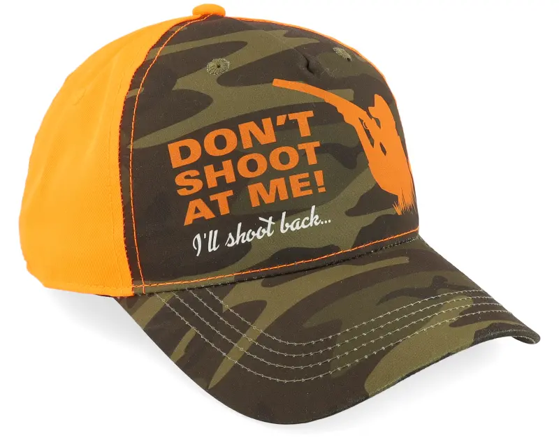 MJM Hats Don’t Shoot At Me I’ll Shoot Back Brown Camo Adjustable online