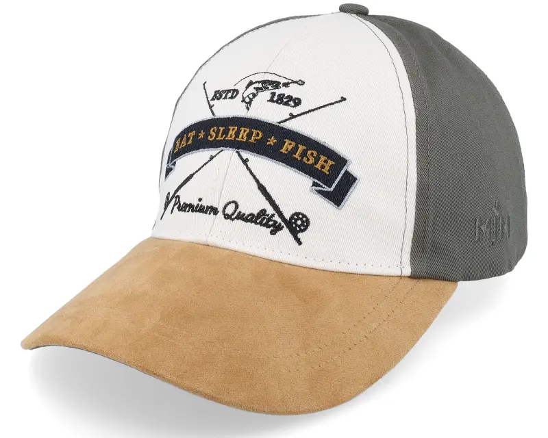 MJM Hats Eat Sleep Fish I’m A Fly Fisher Cott. Olive Adjustable online