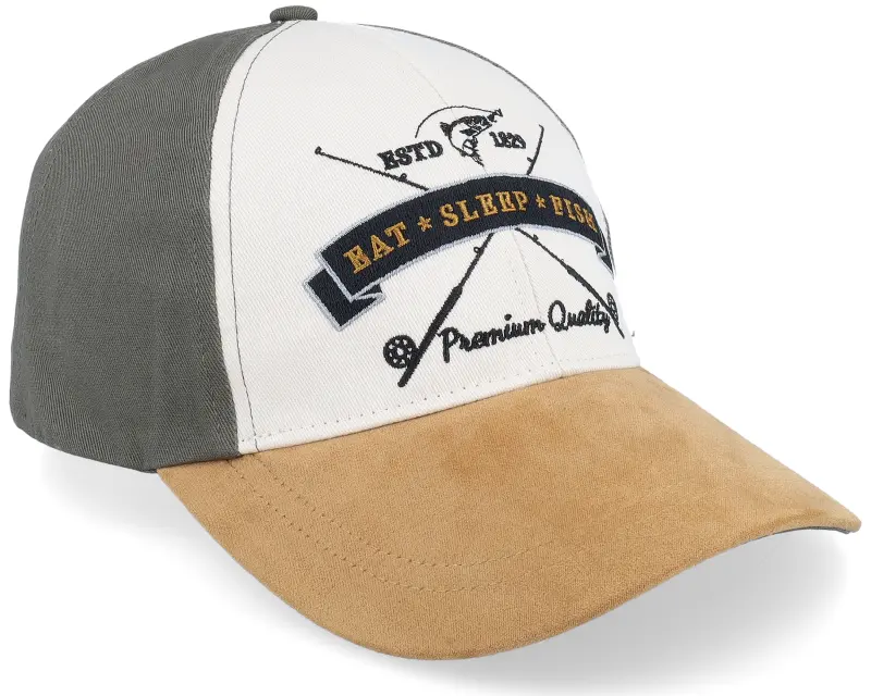 MJM Hats Eat Sleep Fish I’m A Fly Fisher Cott. Olive Adjustable online