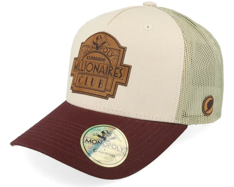 Monopoly Millionaires Club Engraved Maroon/Stone Trucker online