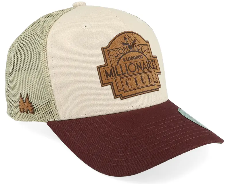 Monopoly Millionaires Club Engraved Maroon/Stone Trucker online
