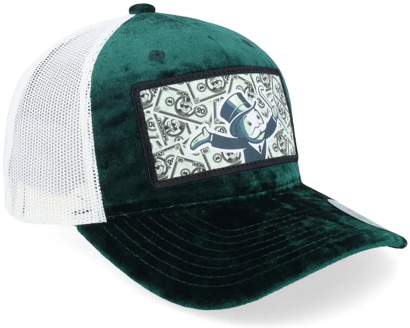Monopoly Monopoly Man Green Green/White Velvet Trucker online